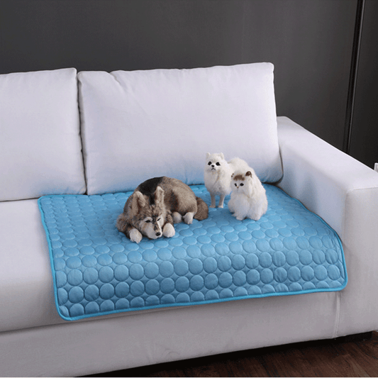 Ice Silk Cooling Mat — Portable Self-Cooling Pad for Dogs & Cats