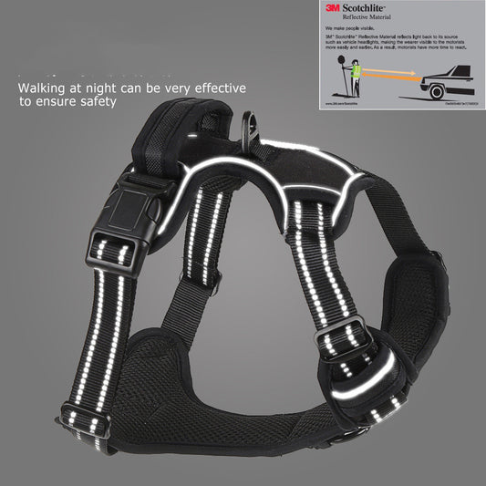 No-Pull Dog Harness — Breathable Reflective Vest with Leash Set