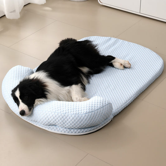 Breathable Cooling Cushioned Mat — Non-Slip Washable Comfort Pad for Dogs & Cats